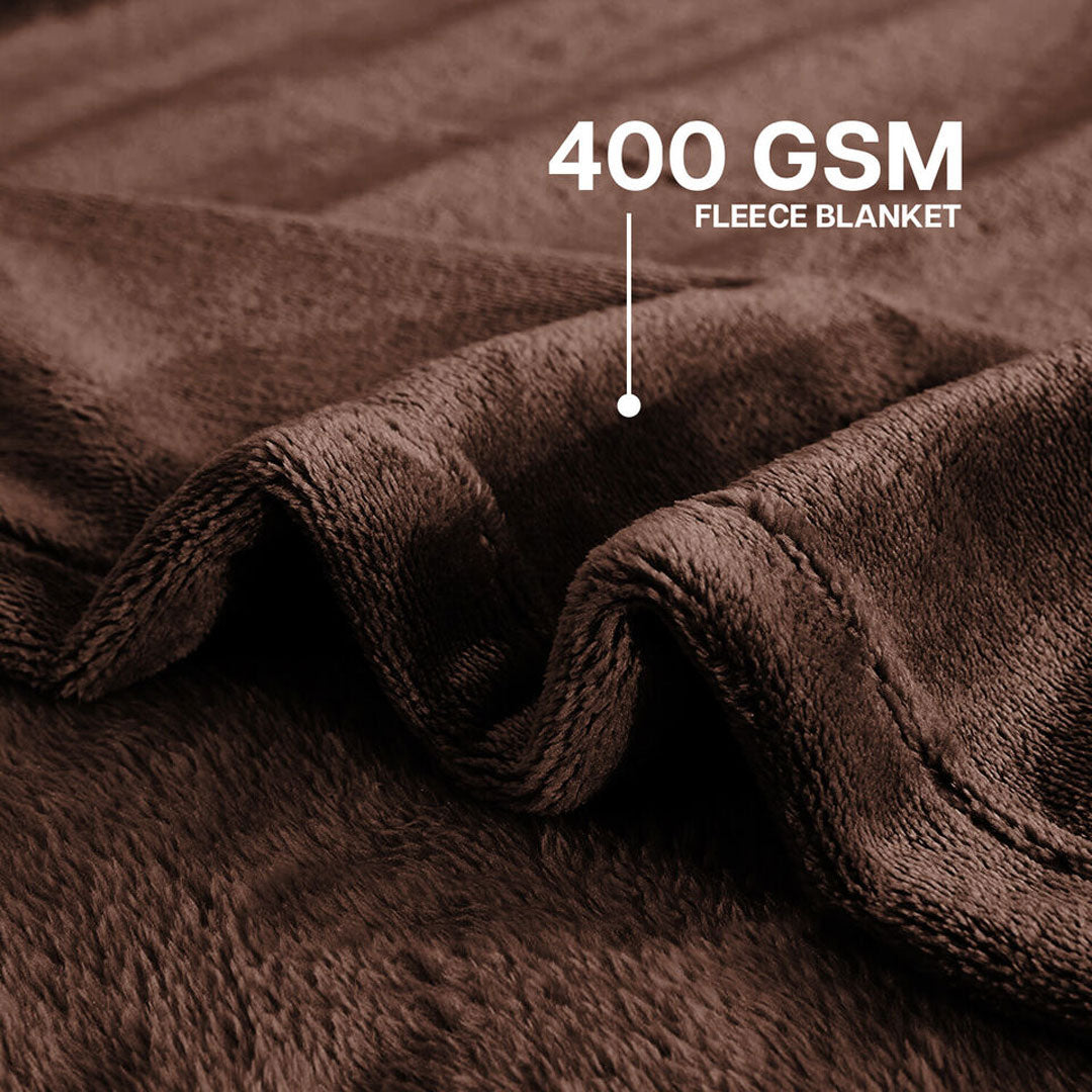 Generous Faux Fur Fleece Blanket  Generous Faux Fur Fleece Blanket