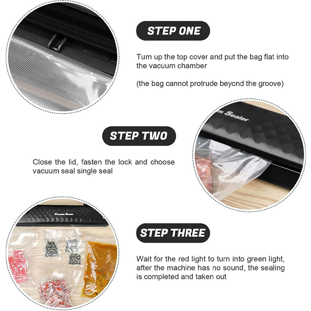 Automatic and Manual Vacuum Food Sealer  Automatic and Manual Vacuum Food Sealer