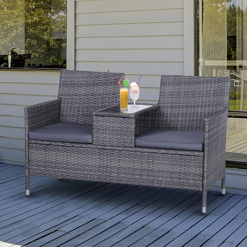 2 Seater Rattan Chair Garden Furniture-Items Online 2 Seater Rattan Chair Garden Furniture-Items Online
