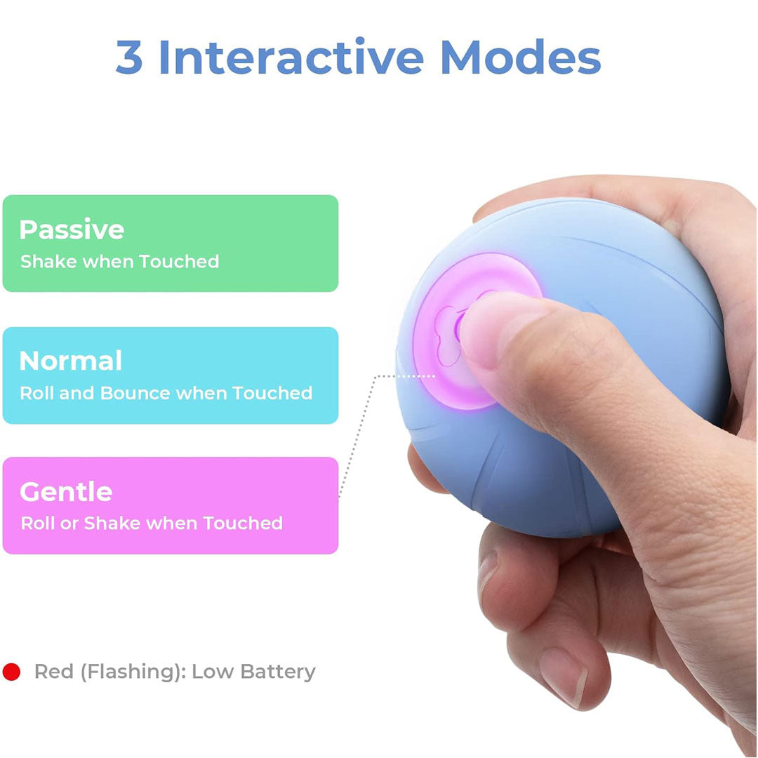 Bouncing, Rotating, and Rolling Ball Toy for Dogs Bouncing, Rotating, and Rolling Ball Toy for Dogs