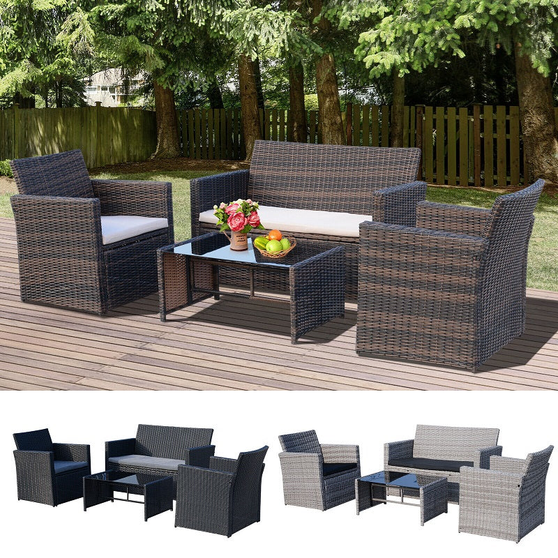 4 Piece Rattan Garden Furniture set-Items Online 4 Piece Rattan Garden Furniture set-Items Online