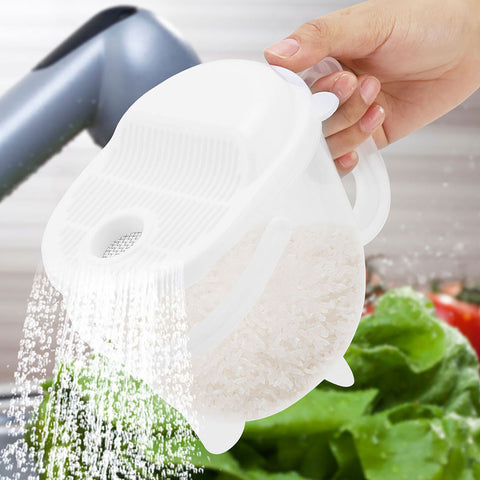 Versatile Rice Washing Strainer: A Multi-Functional Tool for Cleaning Grains and Fruits