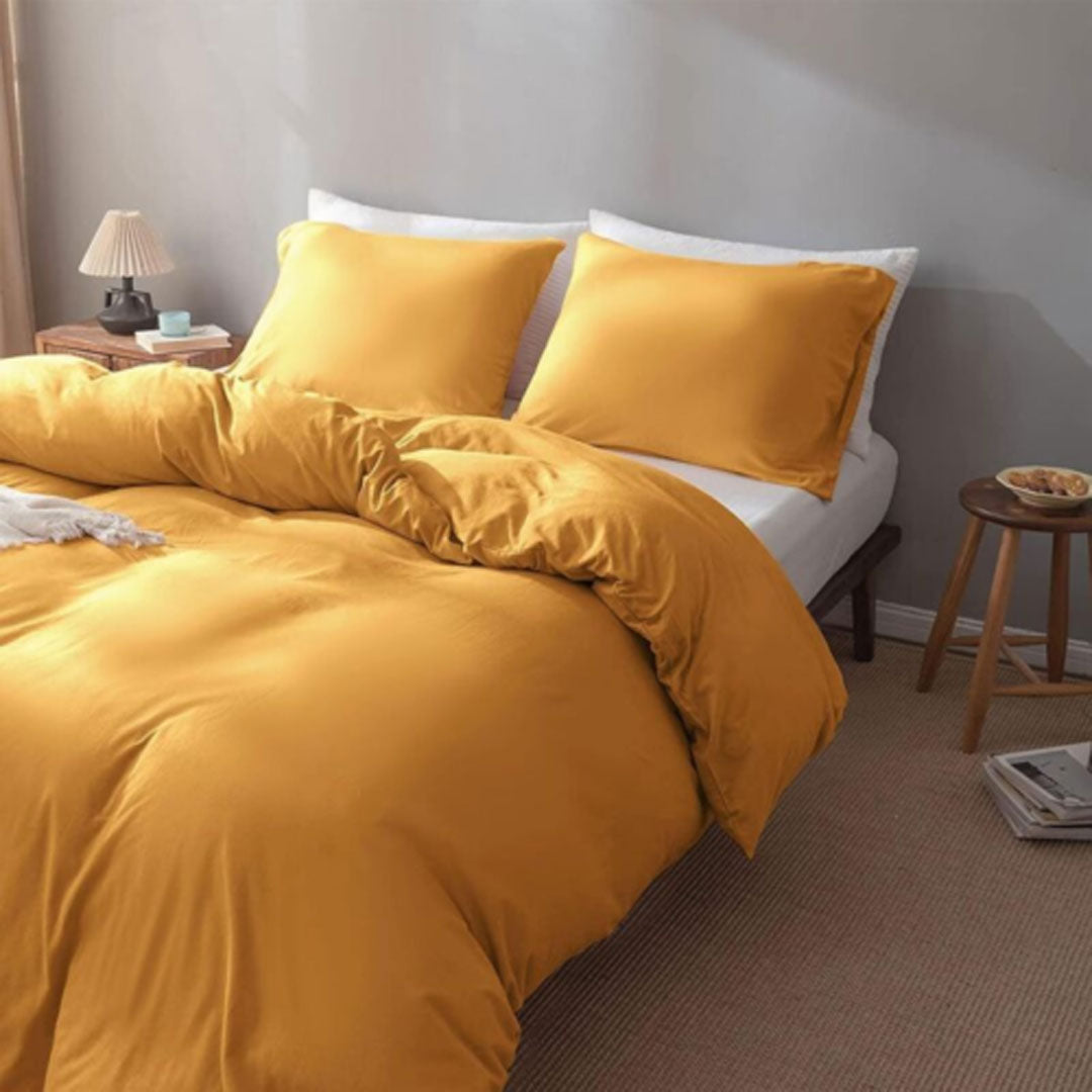 YORKSHIRE BEDDING Double Duvet Cover Sets - Luxuriously Soft and Highly Breathable (200 x 200 cm)