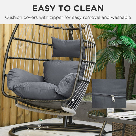 Garden Lounge Chair Cushion Set