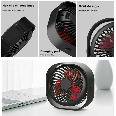 Mini Rechargeable Fan USB Desk Fan