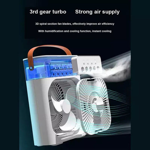 3 In 1 Air Humidifier Cooling USB Fan LED-Items Online